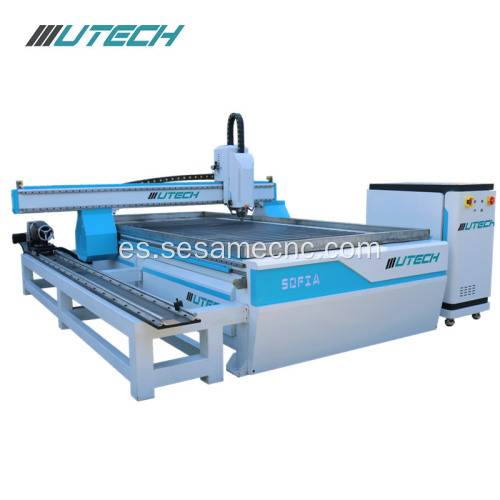 Máquina enrutadora rotativa cnc madera 1530 Muebles